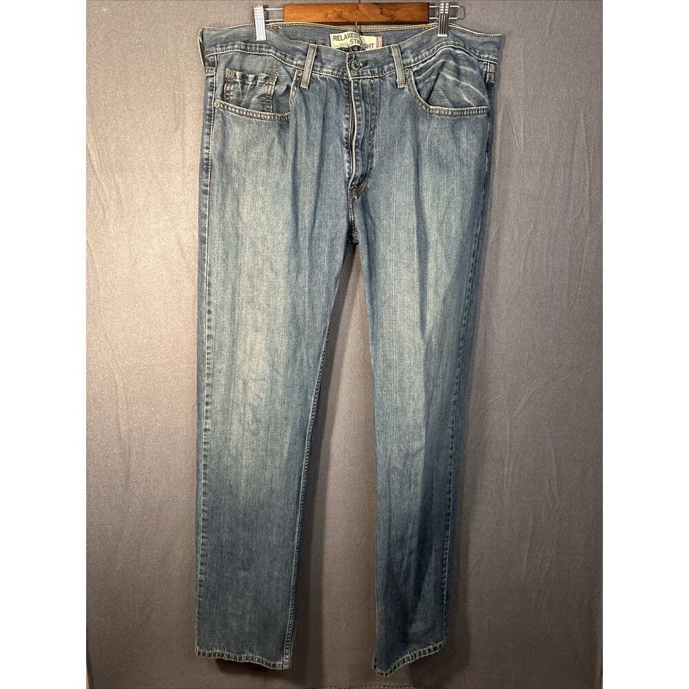 Levi 559 Jeans Mens 38x36 Blue Medium Wash Relaxed Straight 5-Pocket Denim